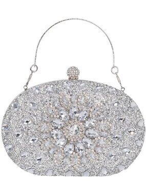 Glamorous Rhinestone Clutch Purse - Stylish Evening Bag for Wedding & Party